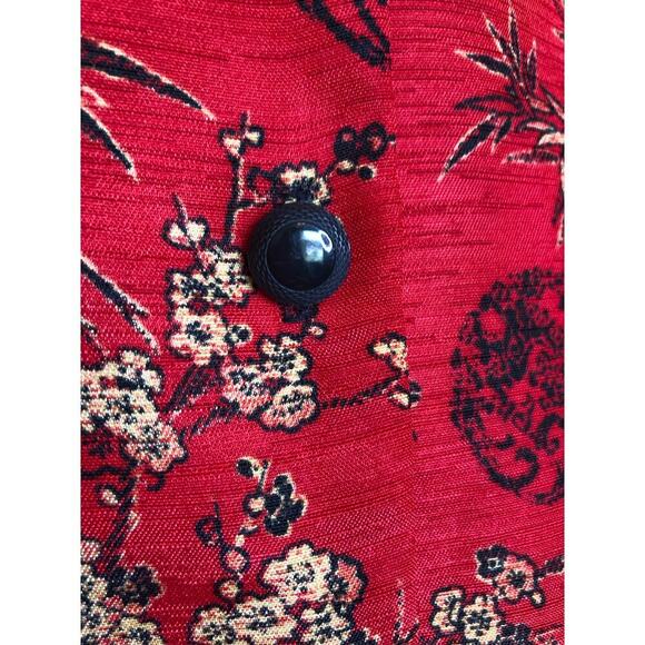 Vintage Teddi Of California Blouse Tunic Long-sleeve Asian Chinese Inspired 4X - Picture 8 of 14